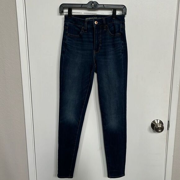 American Eagle Super High Rise Jeggings Size 0 - Picture 1 of 7